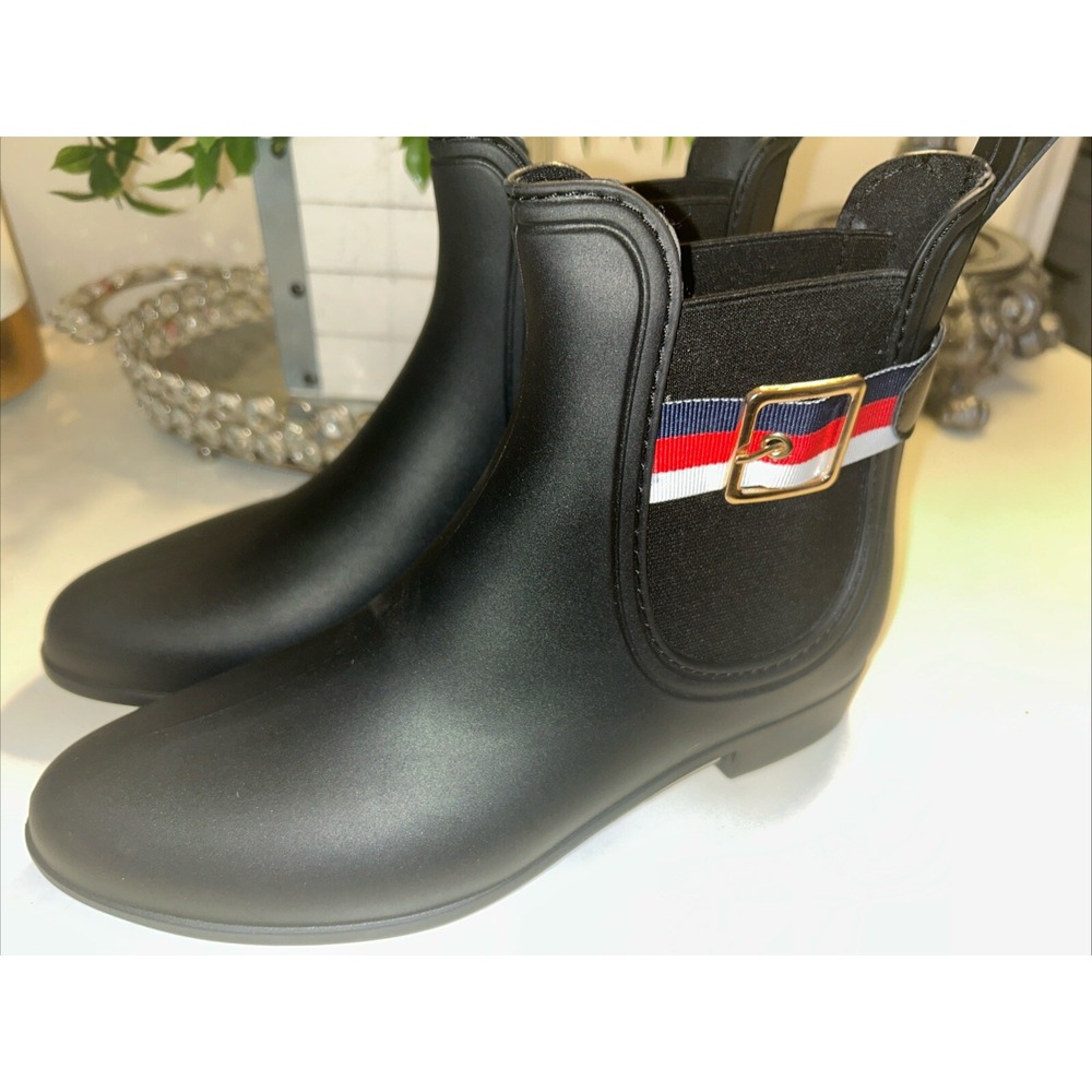 Henry Ferrera Clarity-10 Rain Waterproof Boots‎ Size 7 USA Red White Blue